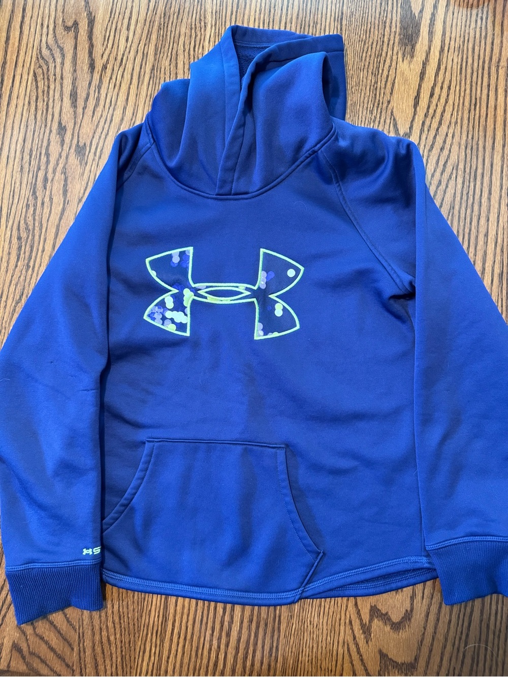 Under Armour Youth Blue Hooded Pullover YL